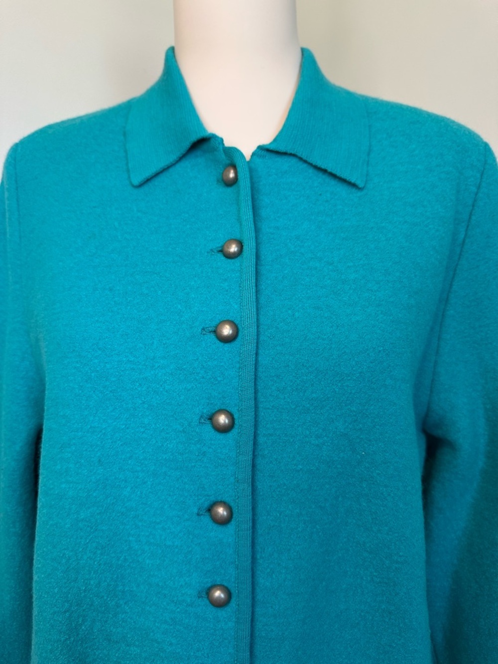 Vintage Geiger 100% Wool Cardigan - Picture 2 of 6